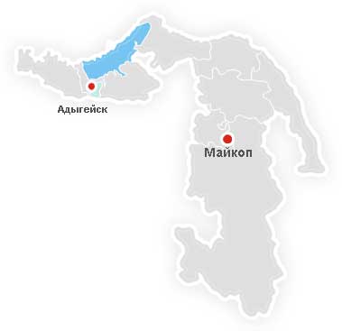 Карта города Адыгейск