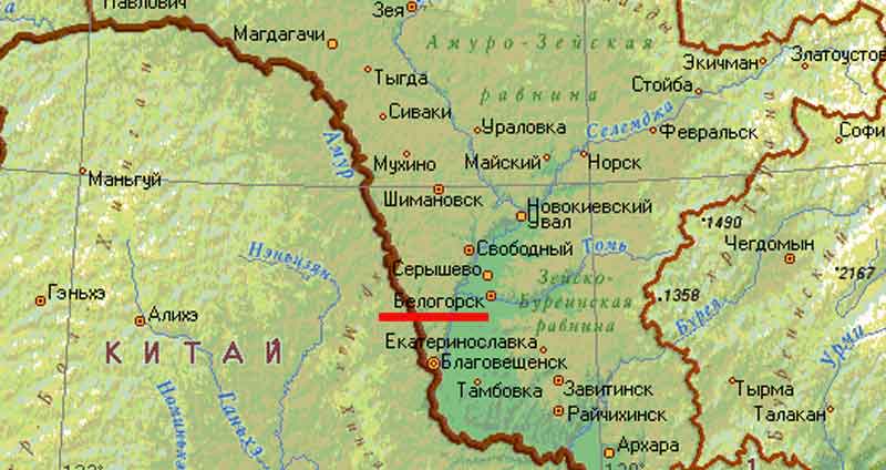 Карта города Александровка (Белогорск)