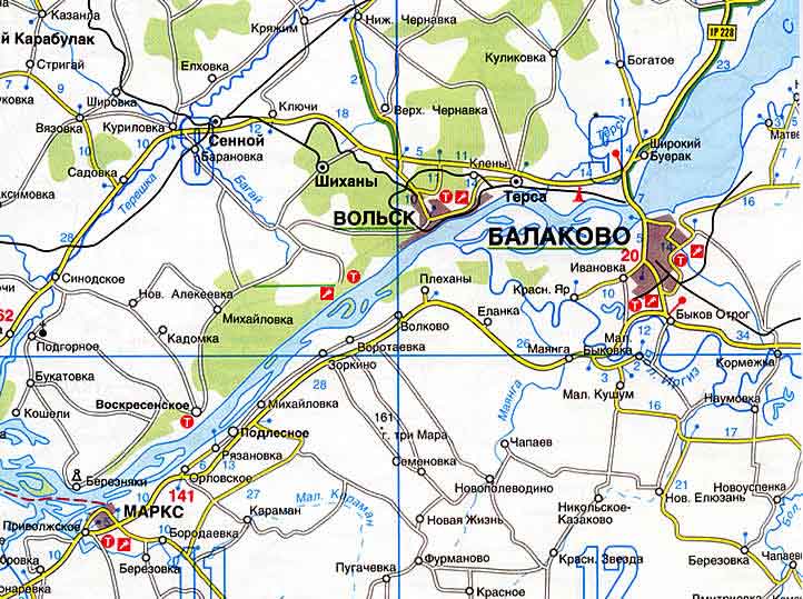 Карта города Балаково