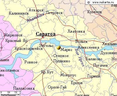 Карта города Баронск