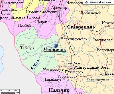 Карта города Баталпашинск