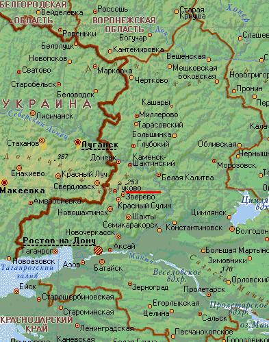 Карта города Гуково
