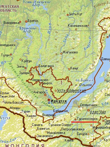 Карта города Гусиноозерск